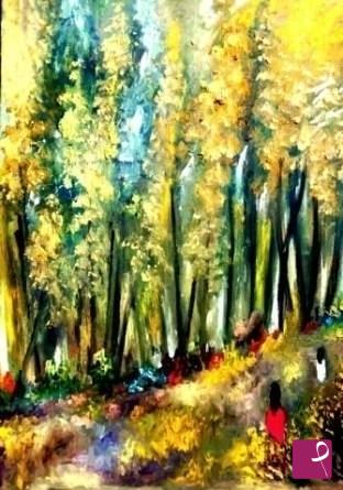 quadri in vendita online - IL BOSCO DEL SOLE