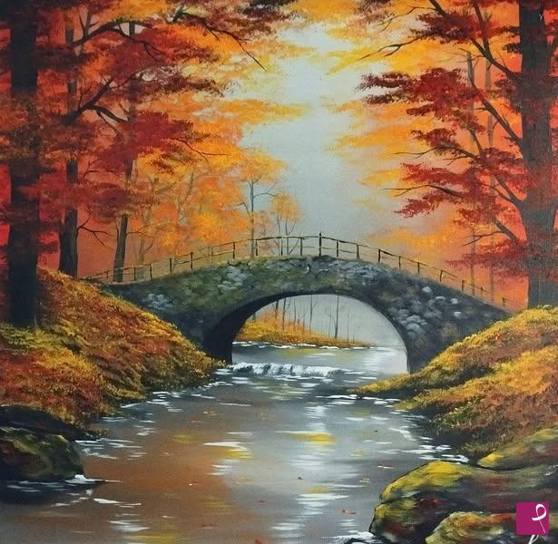 quadri in vendita online - Il bosco di Ottobre