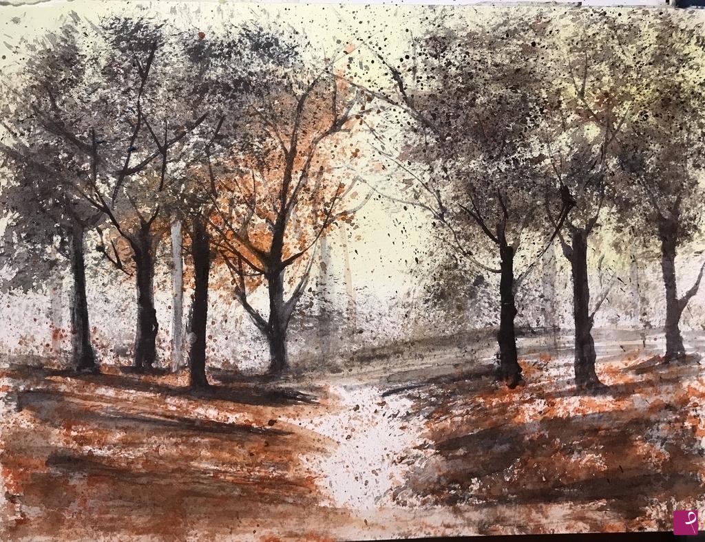 quadri in vendita online - Il bosco in autunno