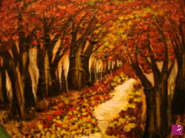 quadri in vendita online - IL BOSCO IN AUTUNNO