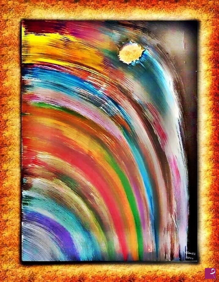 quadri in vendita online - Il buco: nel quadro o nel cervello "umano"? 