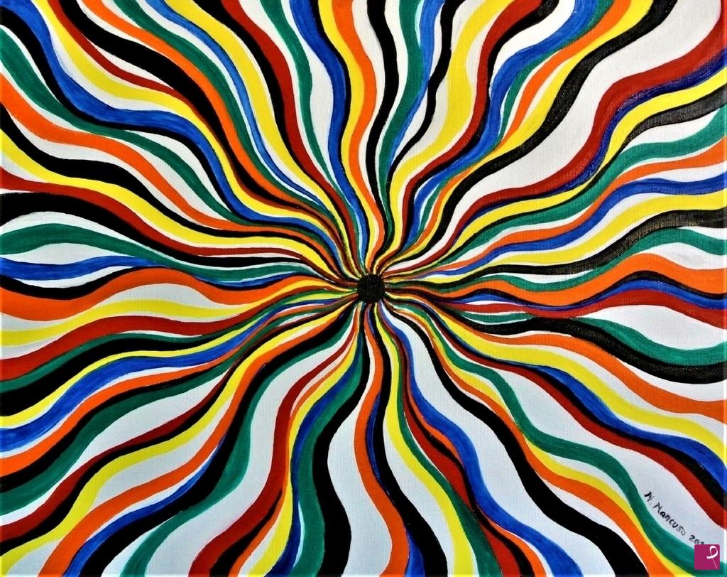 quadri in vendita online - Il buco nero ter (2021) olio su tela cm 50x40