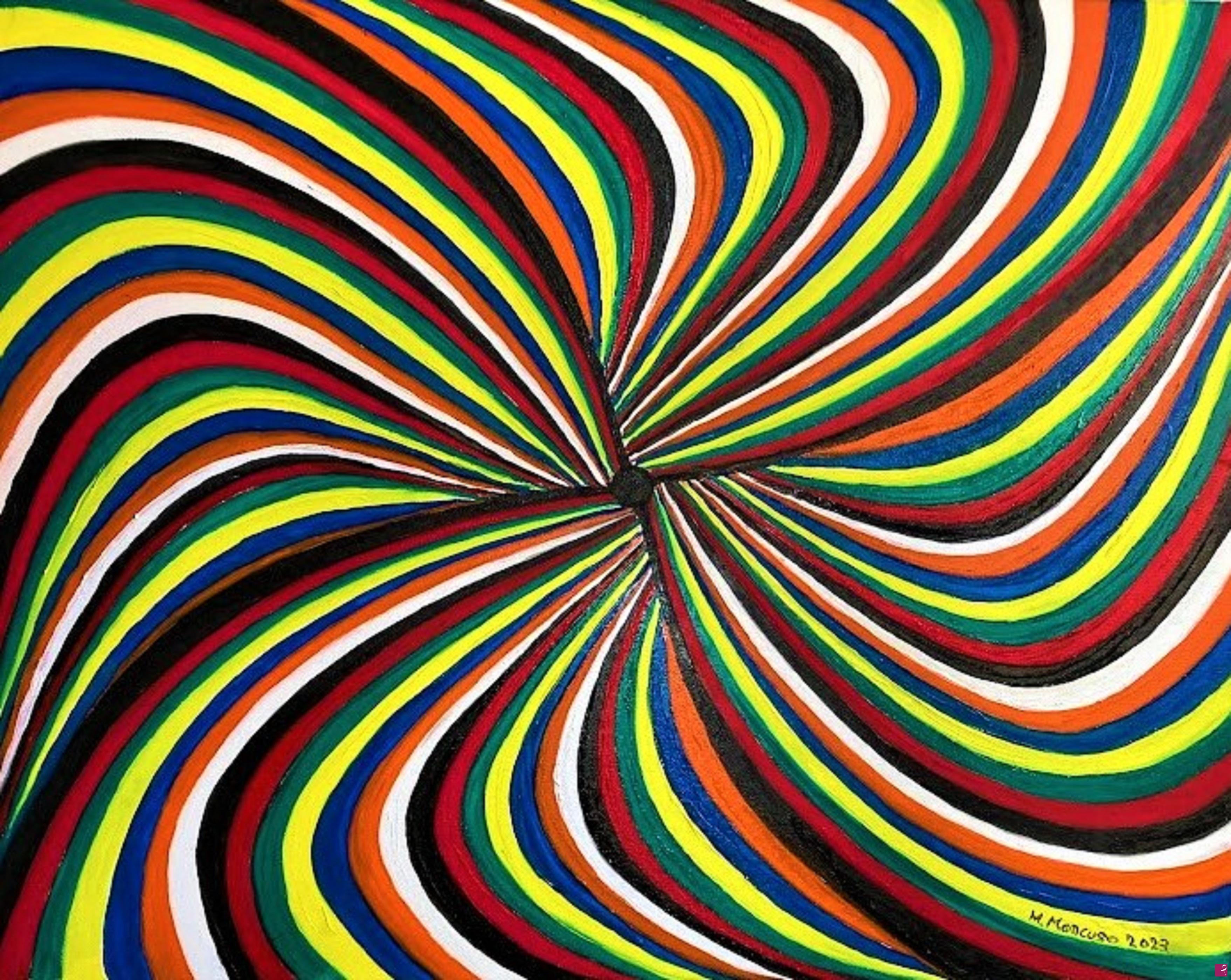 quadri in vendita online - Il buco nero vortex (2023) - olio su tela - cm 50x40