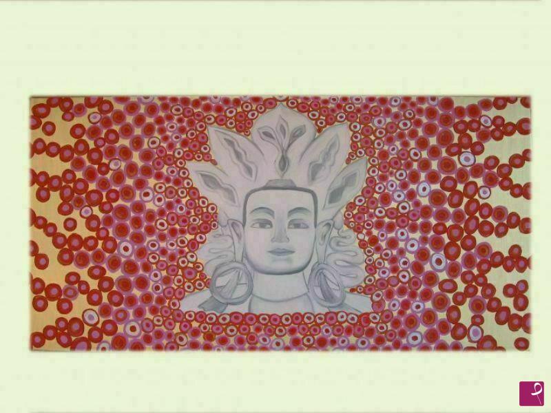 quadri in vendita online - Il Buddha di pietra