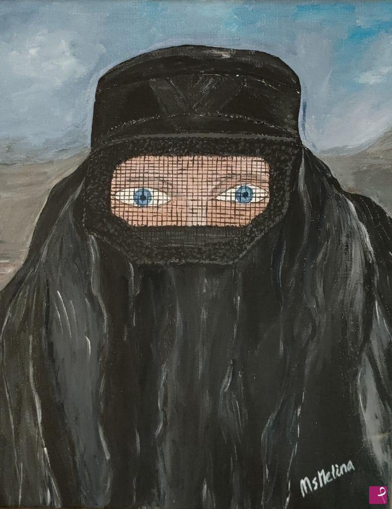 quadri in vendita online - Il burqa
