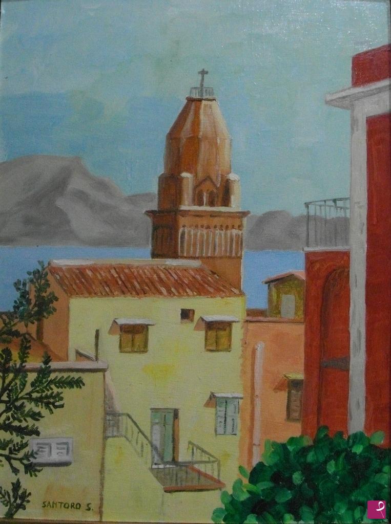 quadri in vendita online - Il campanile