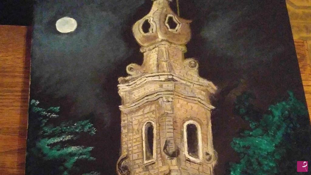 quadri in vendita online - Il campanile di Valenzano