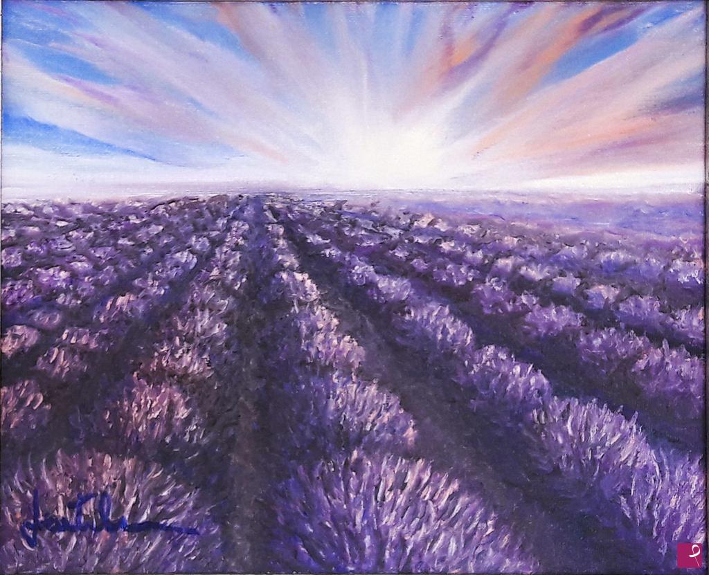 quadri in vendita online - il campo di lavanda