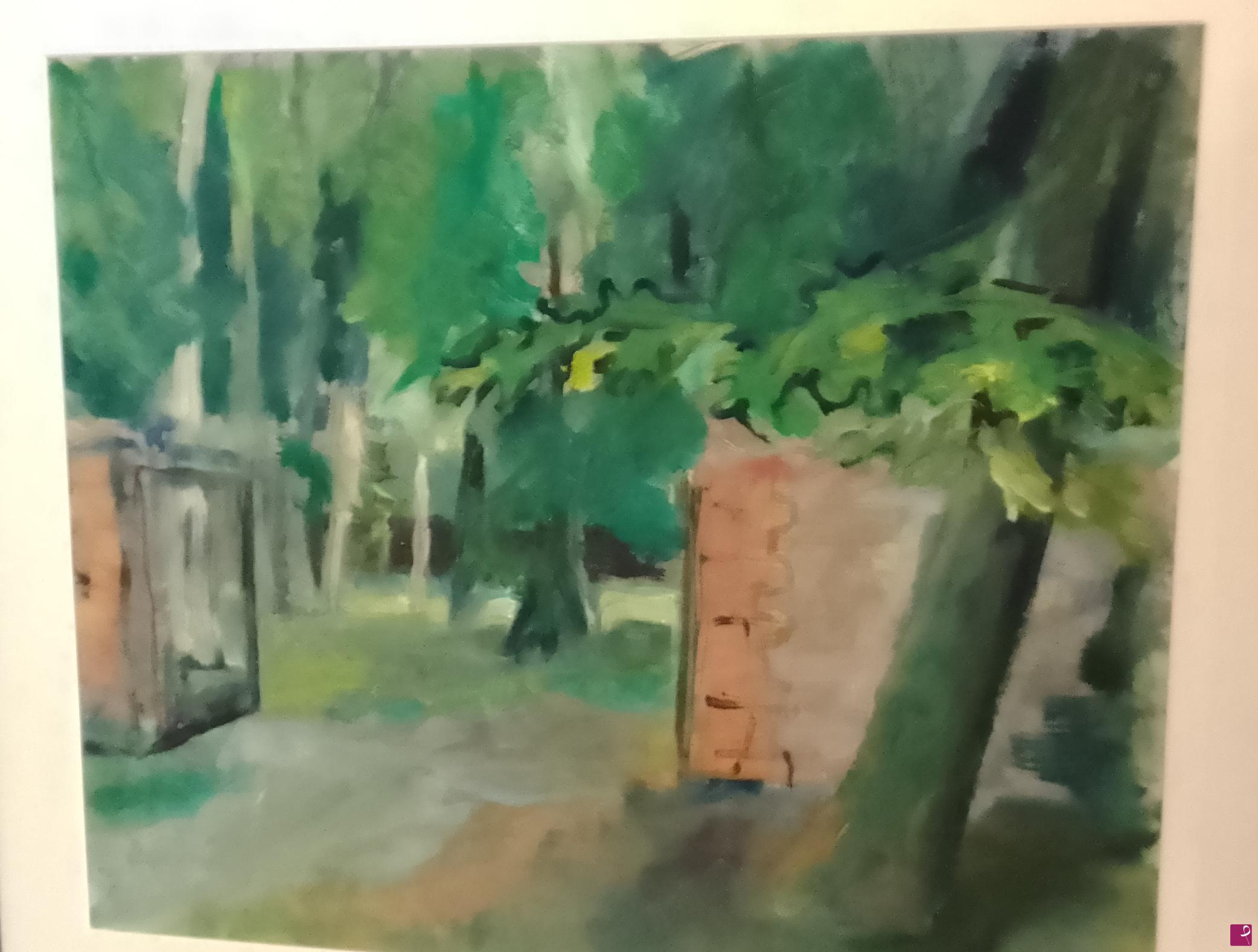 quadri in vendita online - "Il cancello del parco"