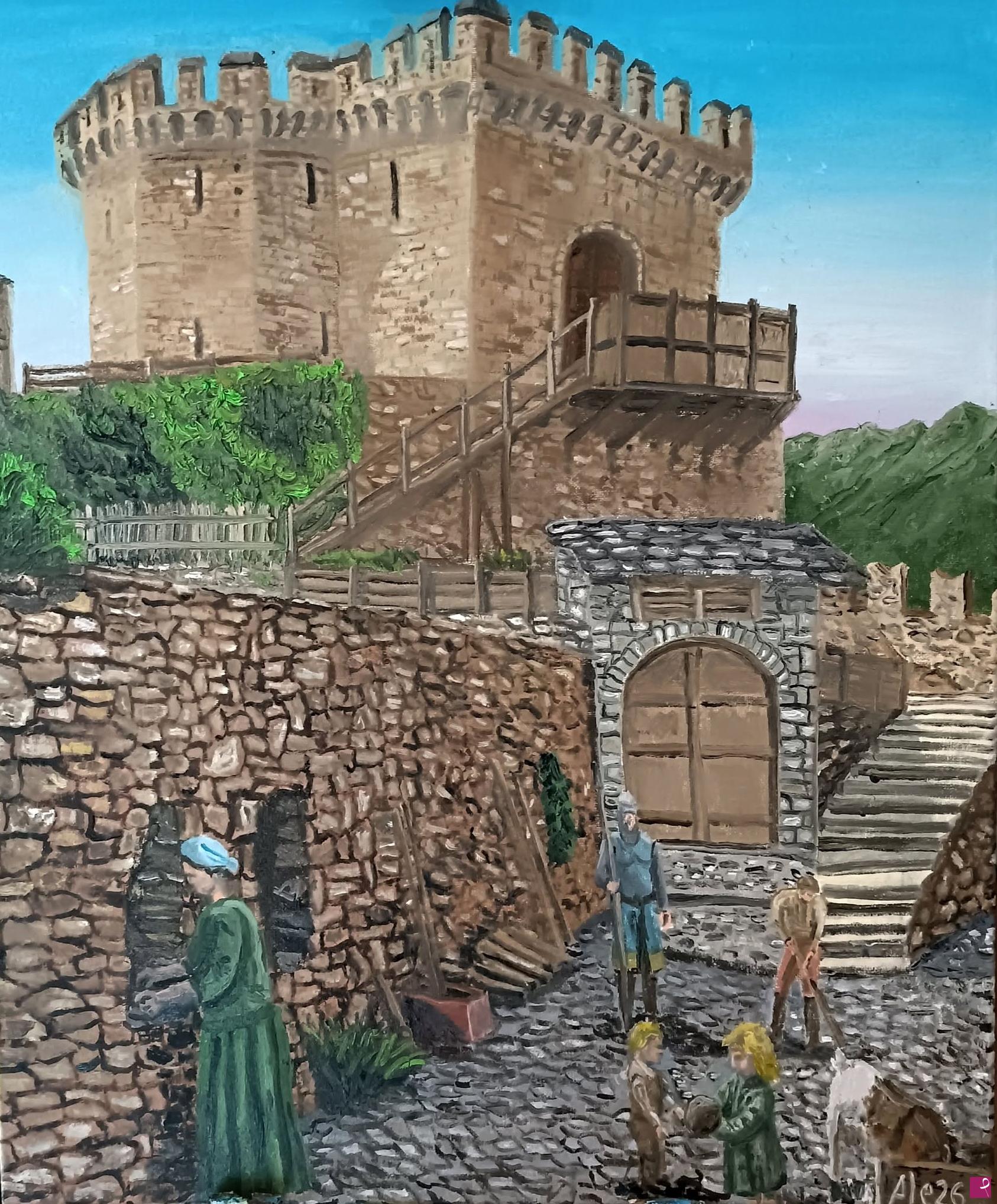 quadri in vendita online - il castello di Crusinallo ad 1250