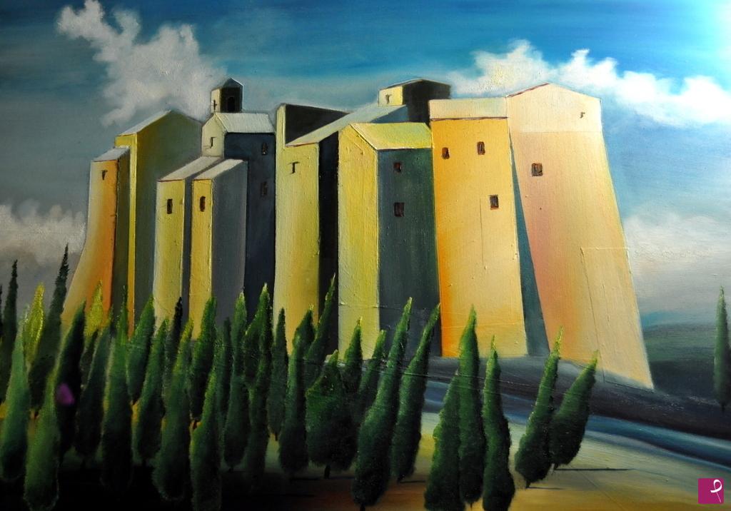 quadri in vendita online - Il castello di Precicchie
