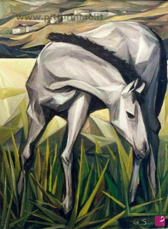 quadri in vendita online - Il cavallino bianco, 1995