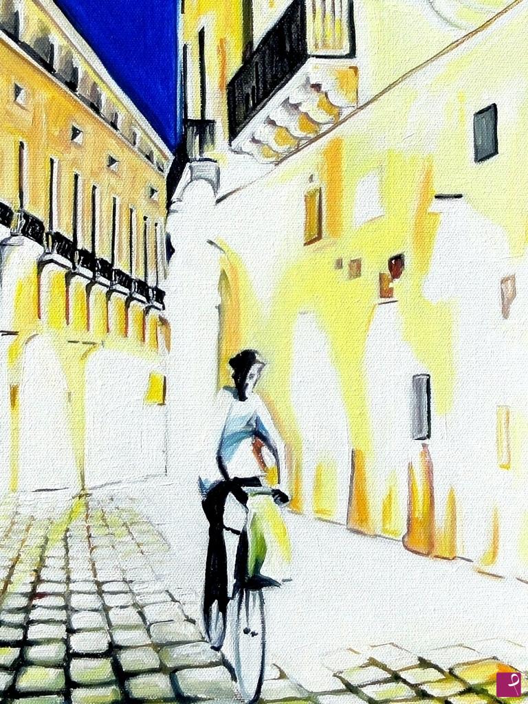 quadri in vendita online - Il ciclista