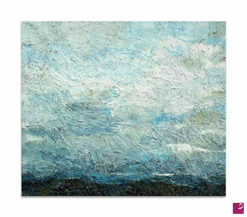 quadri in vendita online - Il cielo, quadro astratto moderno olio su tela