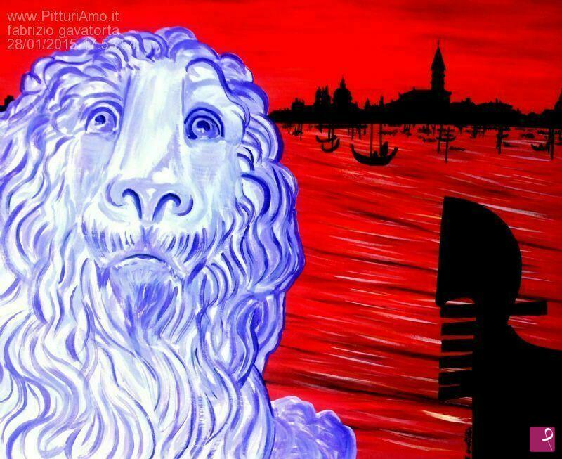 quadri in vendita online - il cielo sopra Venezia