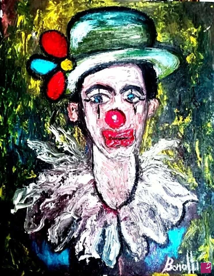 quadri in vendita online - IL CLOWN CAMILLO