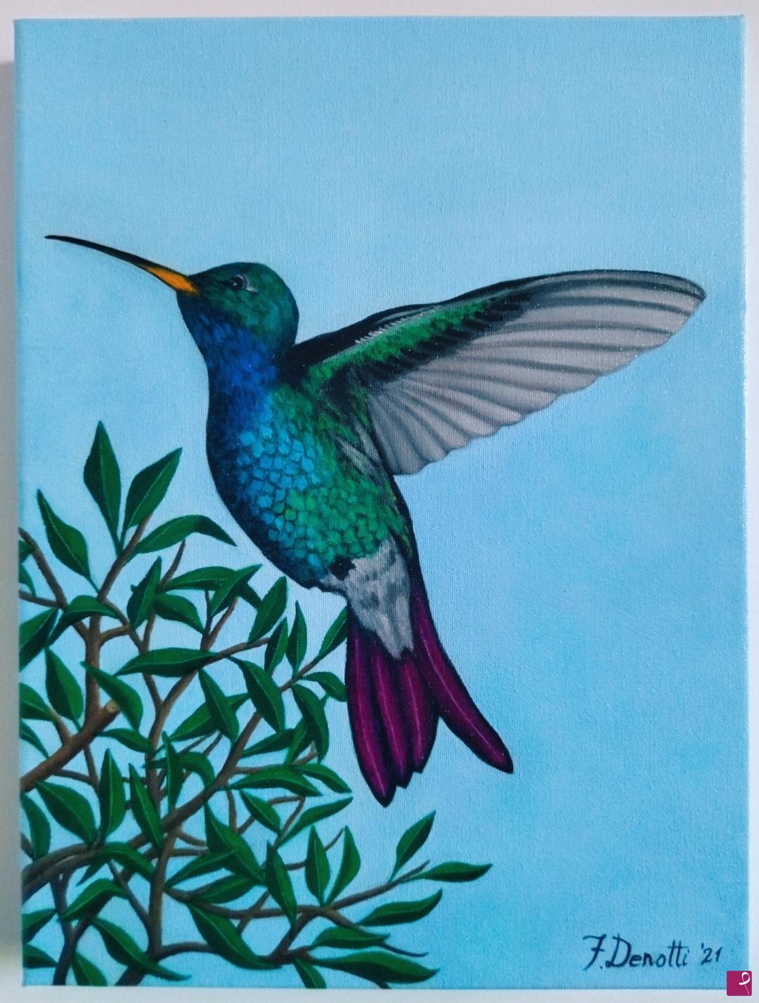 quadri in vendita online - Il colibrì 