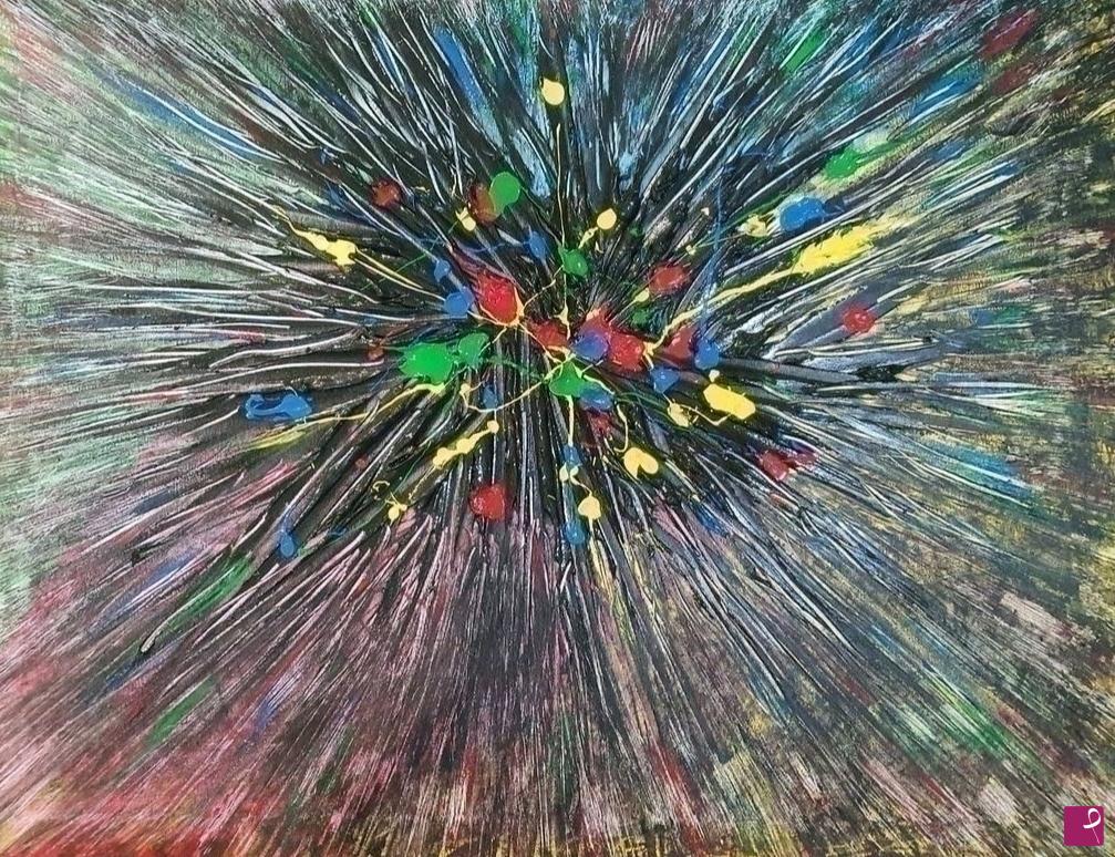 quadri in vendita online - Il colore sovrasta il buco nero 