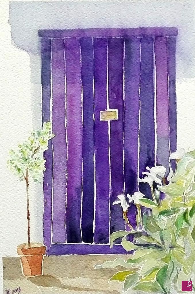 quadri in vendita online - il colore viola - Magalì