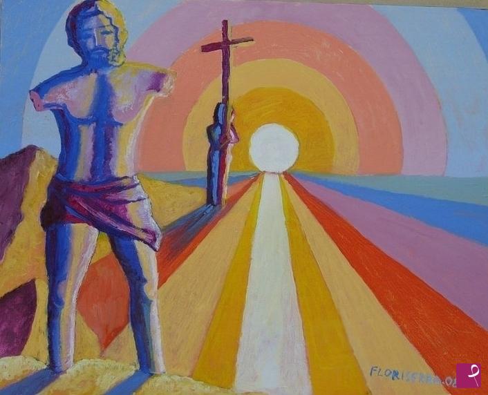 quadri in vendita online - Il Cristo sofferente