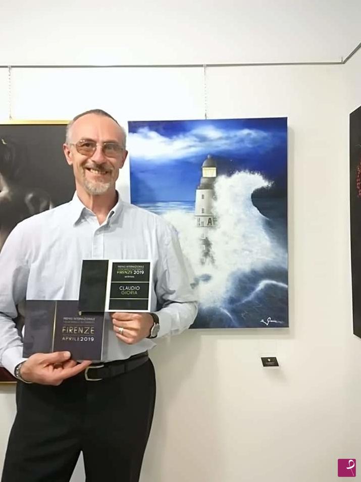 quadri in vendita online - il faro di AR MEN vincitore del premio Michelangelo Buonarroti Firenze 2019