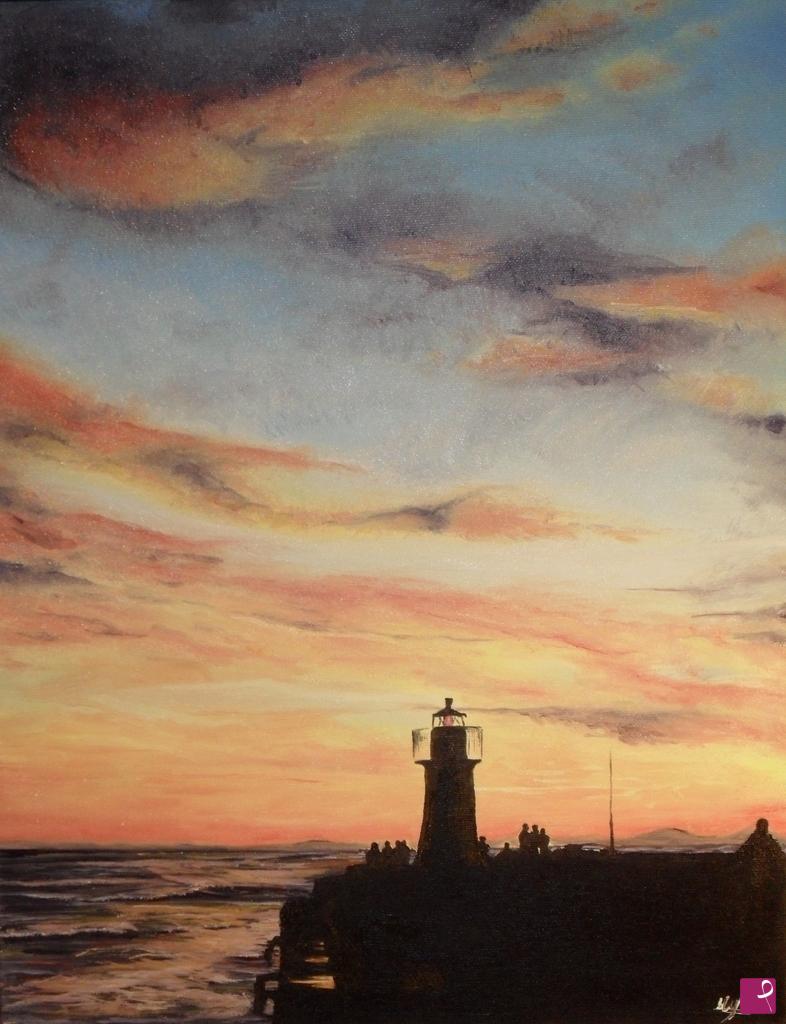 quadri in vendita online - Il faro rosso