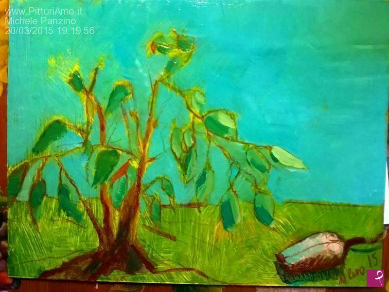 quadri in vendita online - il ficus e il mouse