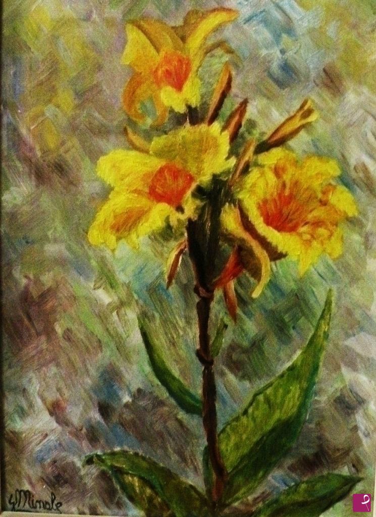 quadri in vendita online - IL FIORE GIALLO 