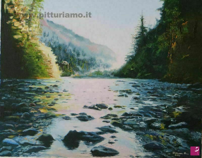 quadri in vendita online - Il fiume