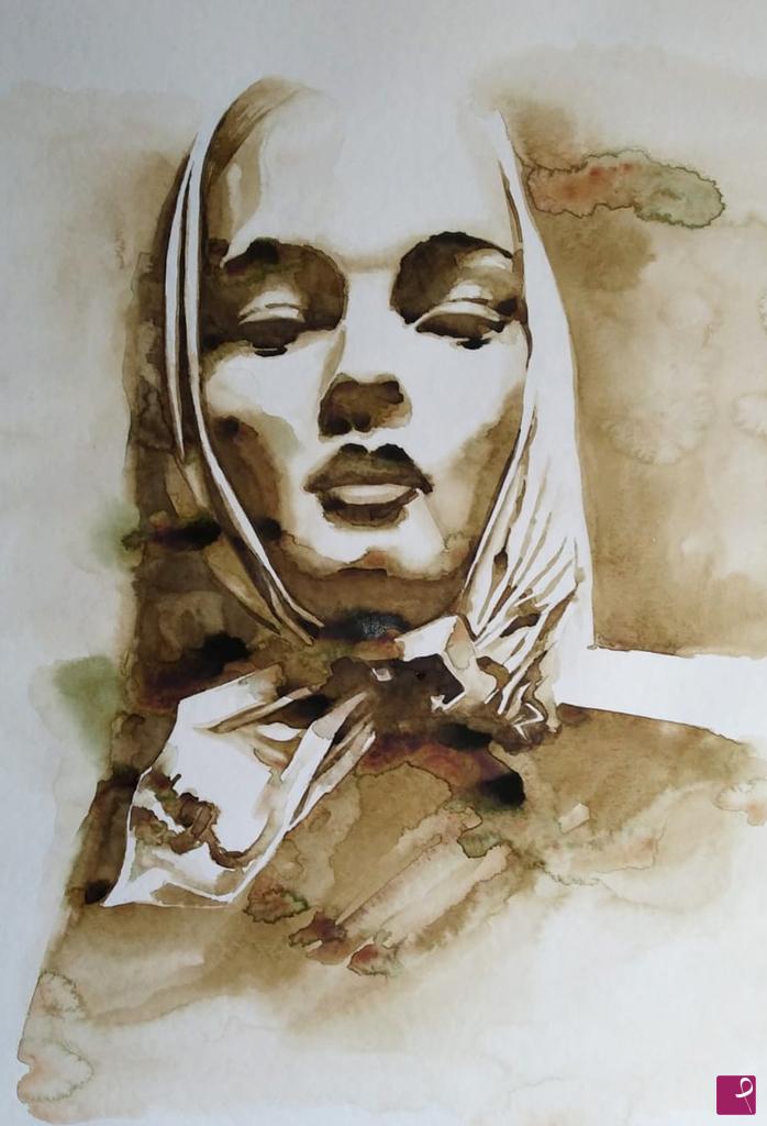 quadri in vendita online - Il foulard.