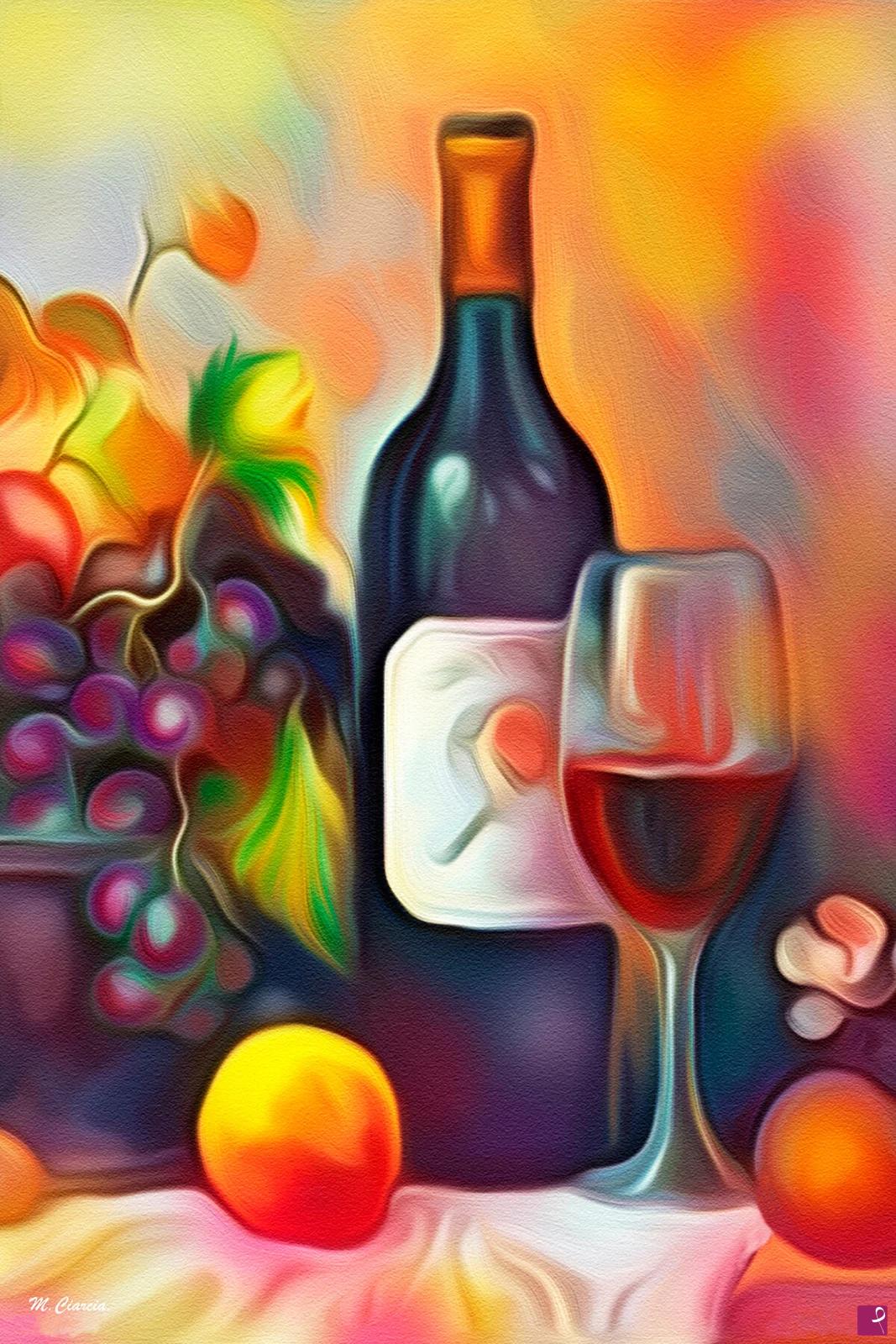 quadri in vendita online - Il frutto del vigneto - Stampa Fine Art su Tela