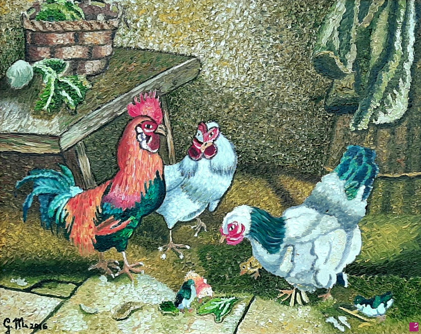 quadri in vendita online - Il gallo