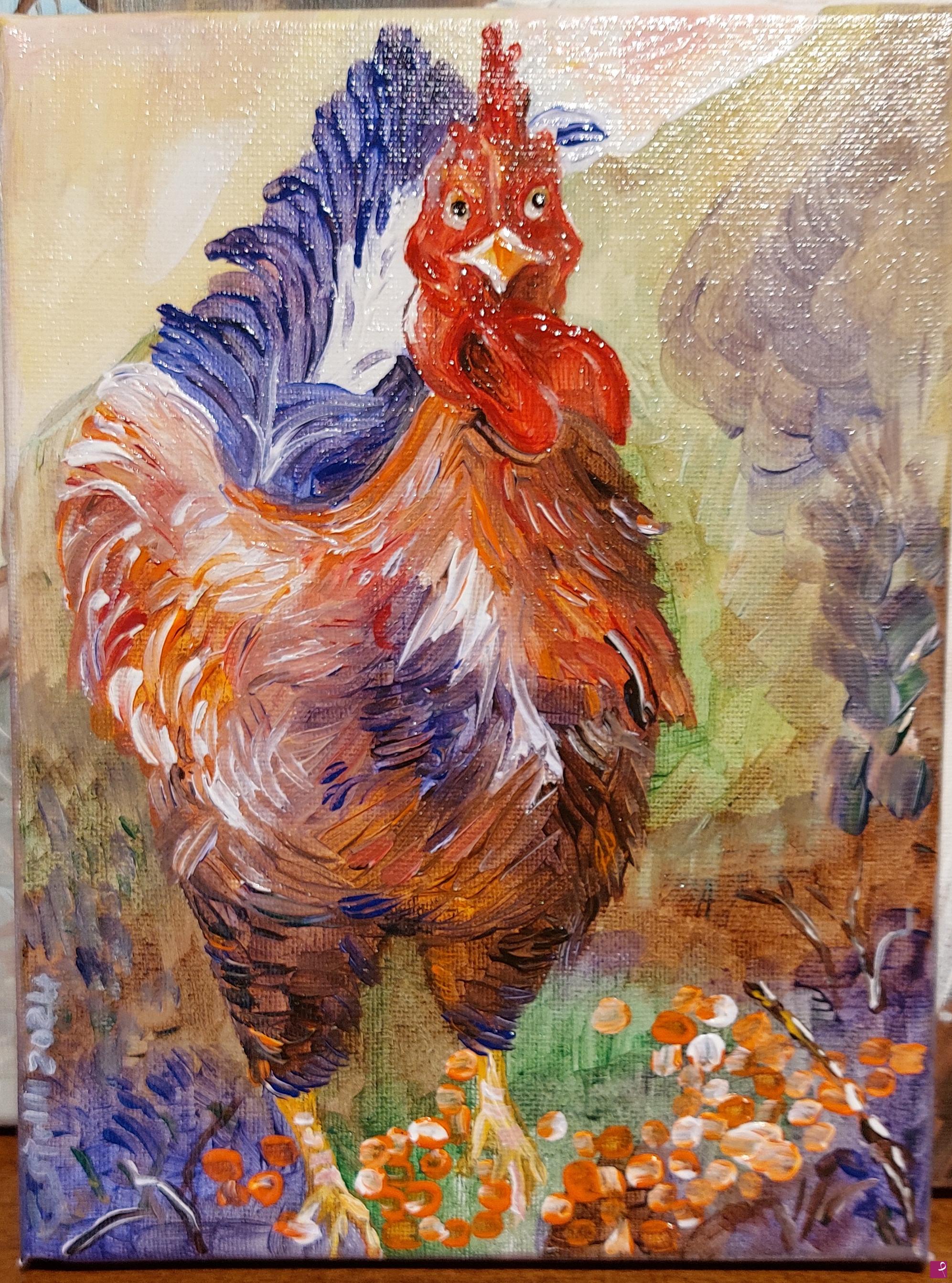 quadri in vendita online - Il gallo