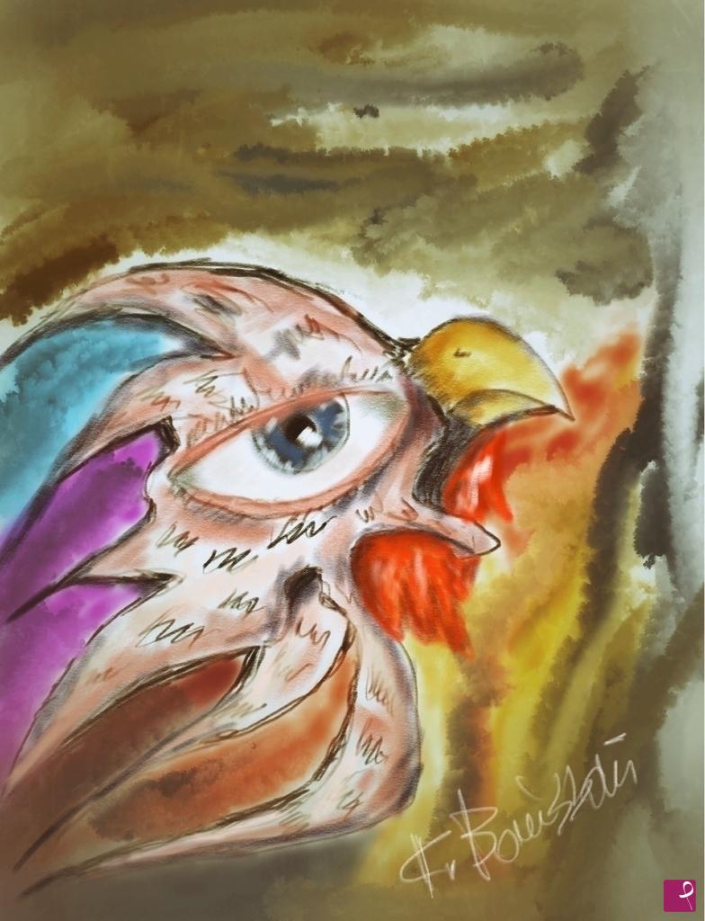 quadri in vendita online - IL GALLO CEDRONE 