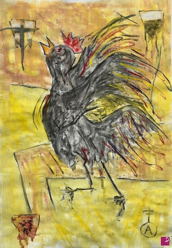 quadri in vendita online - Il Gallo non canta più...