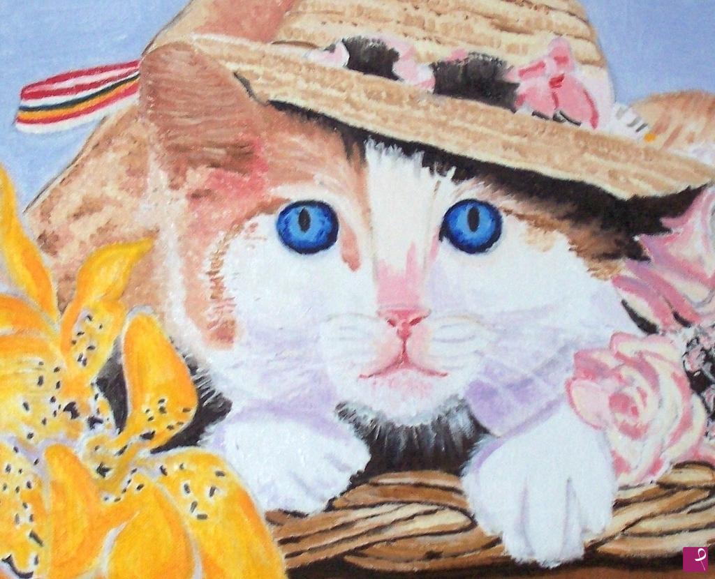 quadri in vendita online - Il gattino