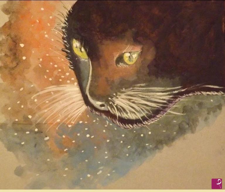 quadri in vendita online - Il gatto