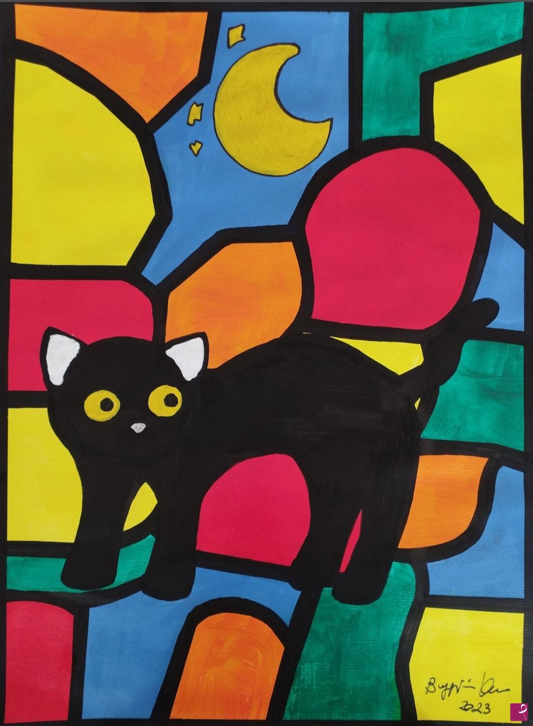 quadri in vendita online - Il Gatto Nero - Patchwork nr. 2