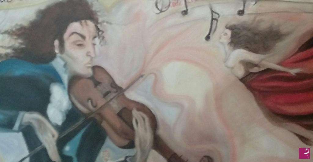 quadri in vendita online - Il genio di Paganini