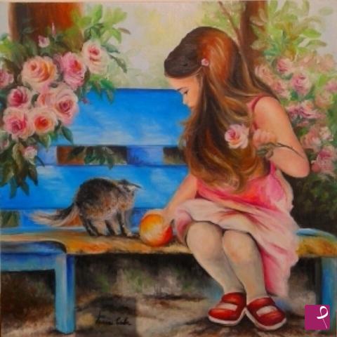 quadri in vendita online - Il giardino delle rose