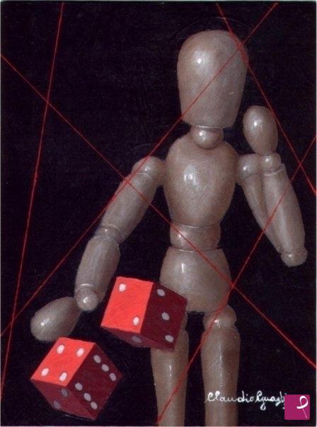 quadri in vendita online - Il giocatore d'azzardo.