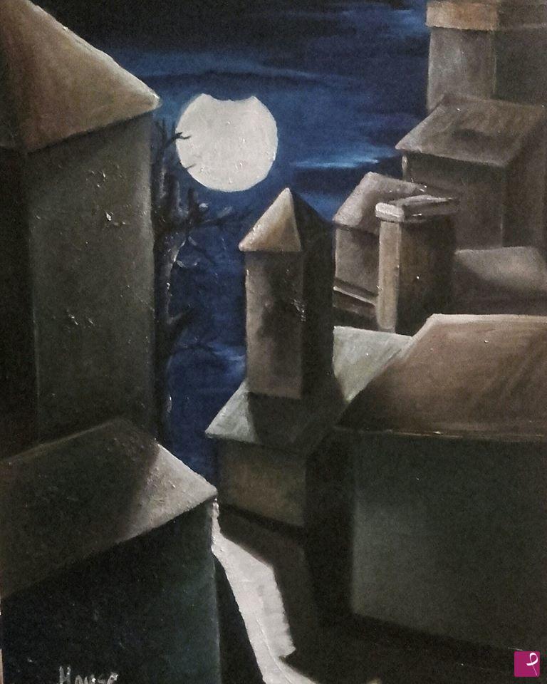 quadri in vendita online - IL GIORNO DELLA LUNA