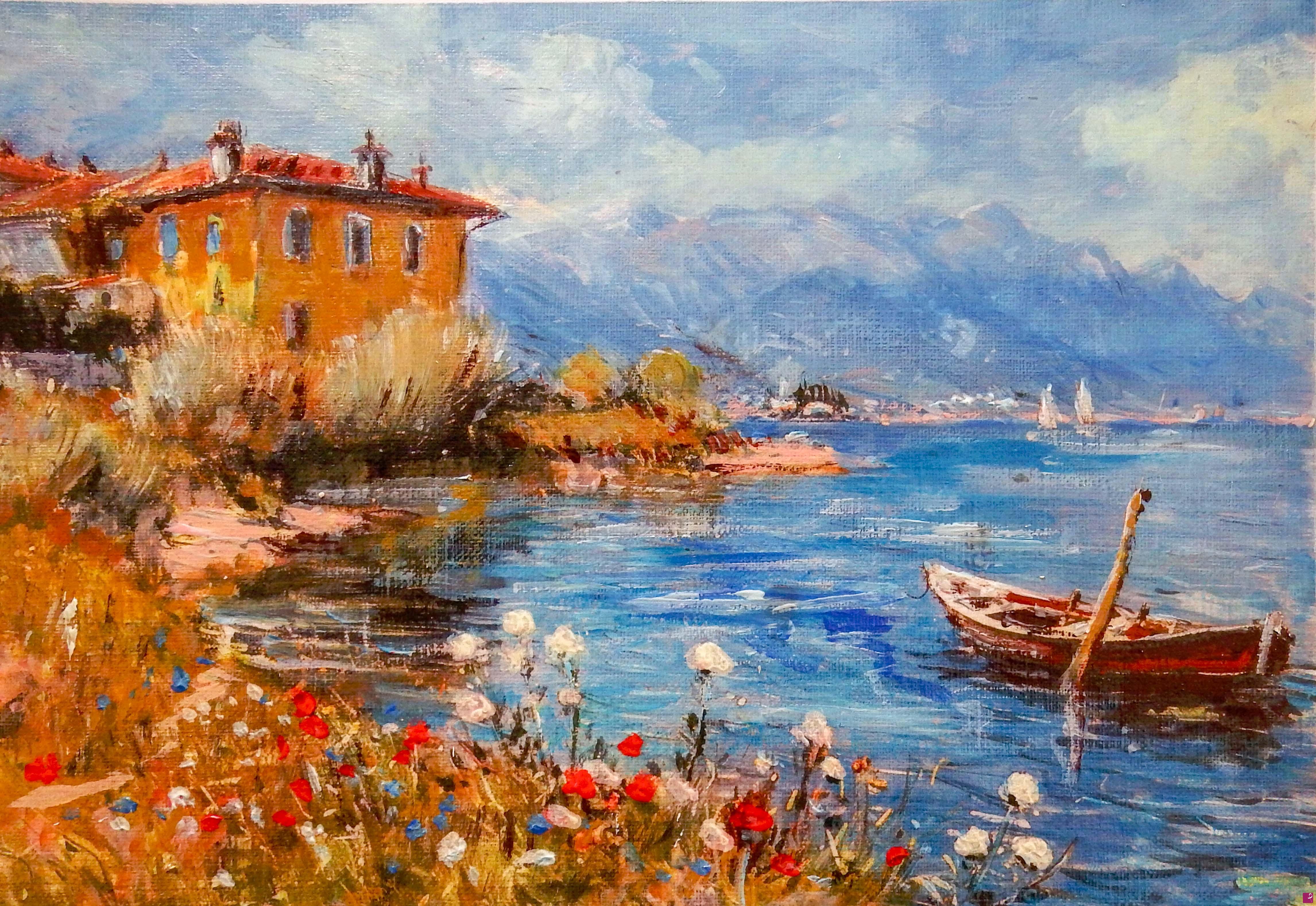 quadri in vendita online - Il lago