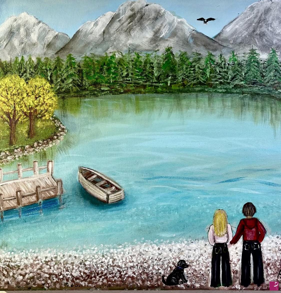 quadri in vendita online - Il lago dei ricordi