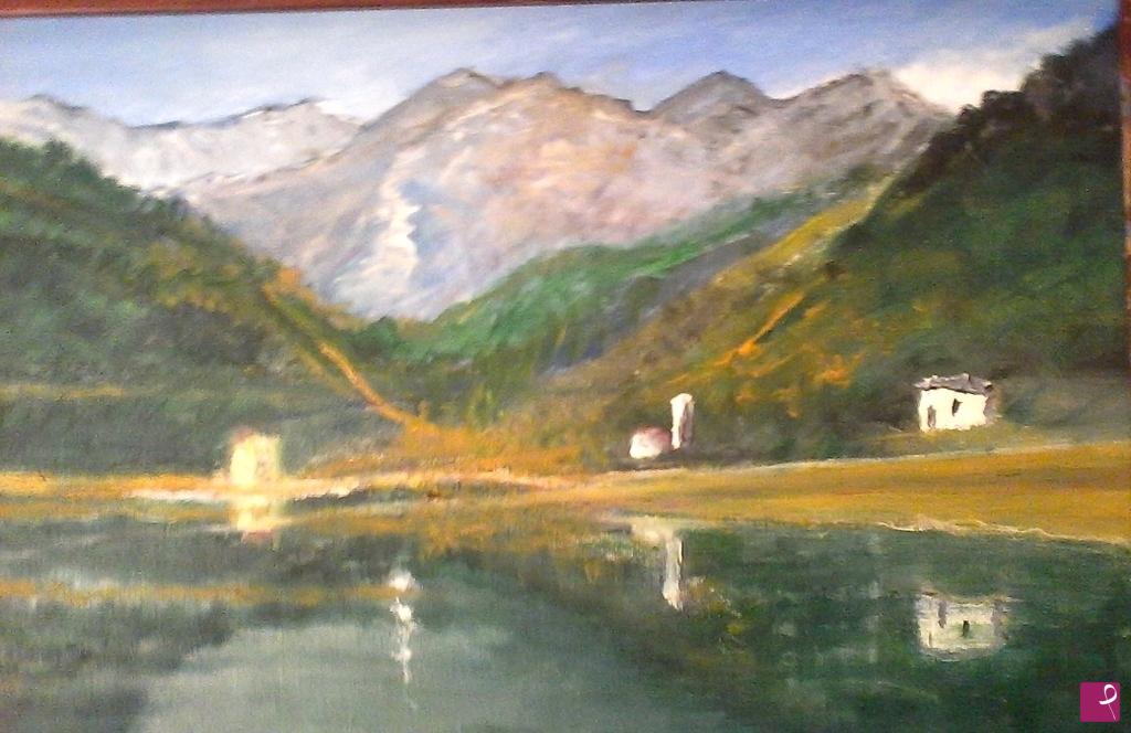 quadri in vendita online - il lago di Barcis