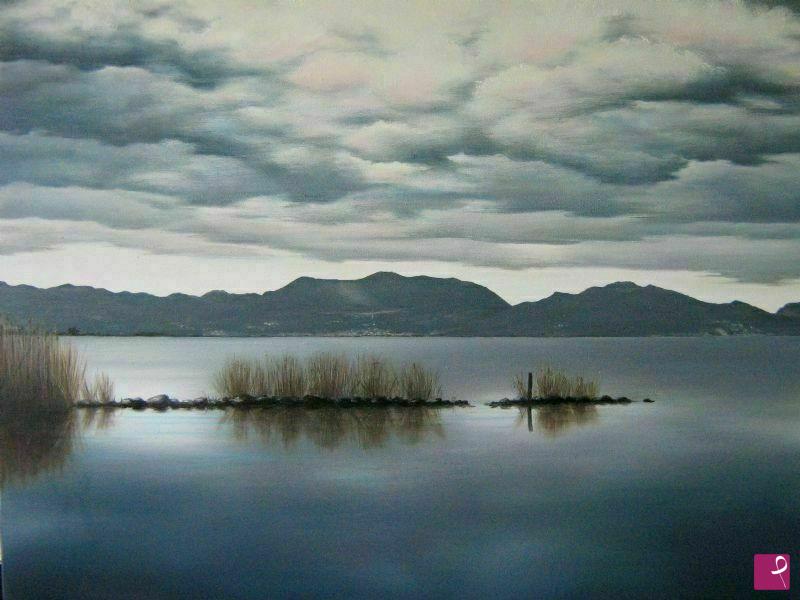quadri in vendita online - Il lago di Massaciuccoli