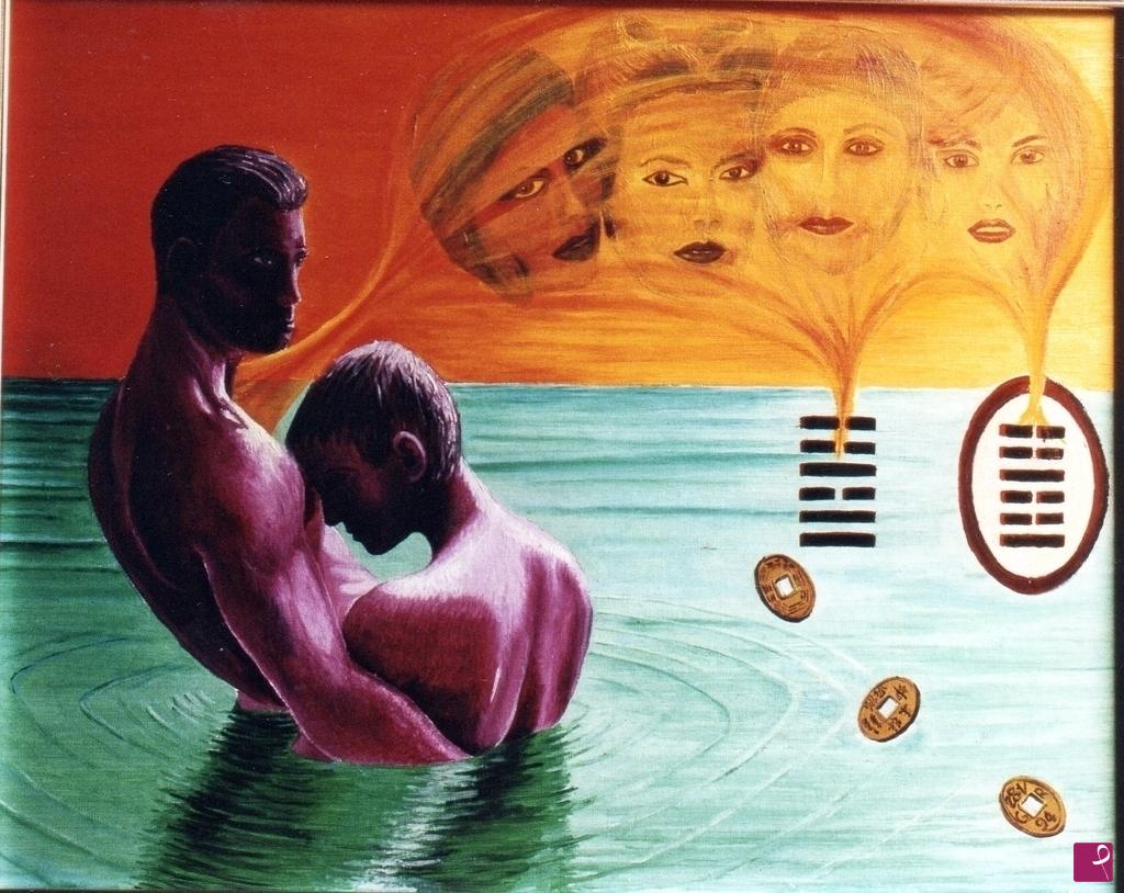 quadri in vendita online - Il matrimonio della figlia minore (I Ching)