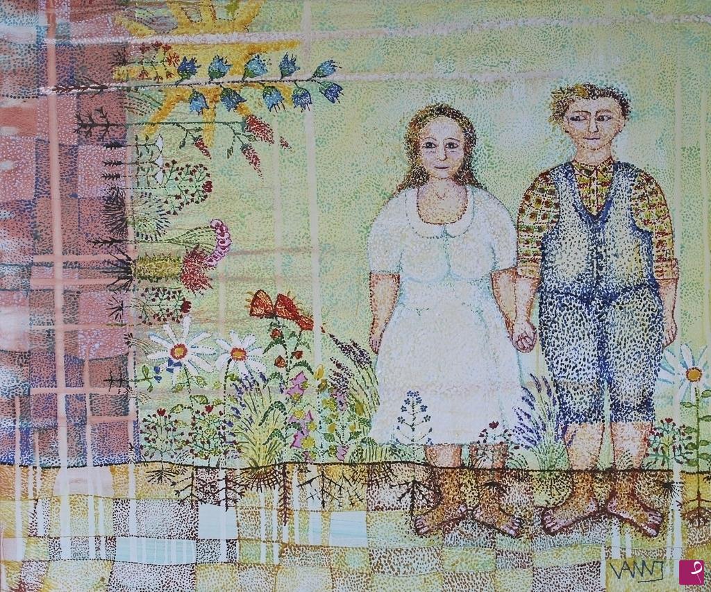 quadri in vendita online - Il matrimonio nel bosco