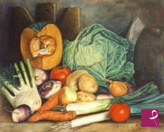 Cesto con frutta - vendita quadro pittura - ArtlyNow