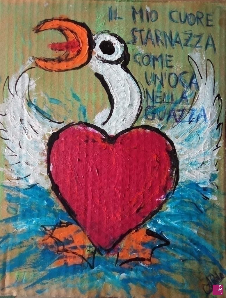 quadri in vendita online - Il mio cuore starnazza ...
